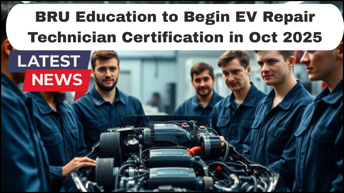 BRU Education to Begin EV Repair Technician Certification in Oct 2025