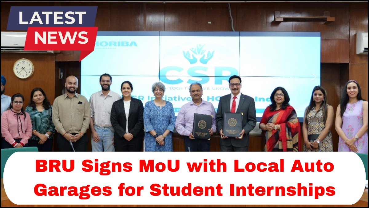 BRU Signs MoU with Local Auto Garages for Student Internships