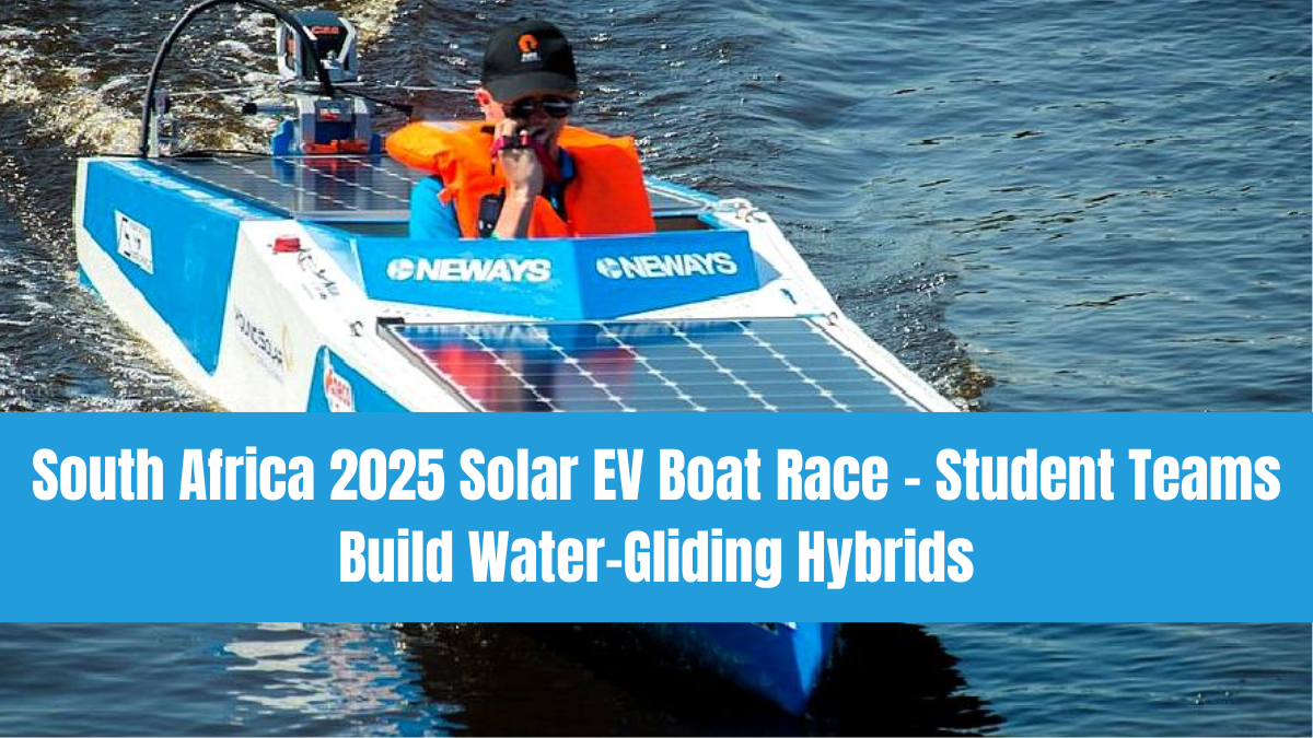 South Africa 2025 Solar EV Boat Race – Student Teams Build Water-Gliding Hybrids