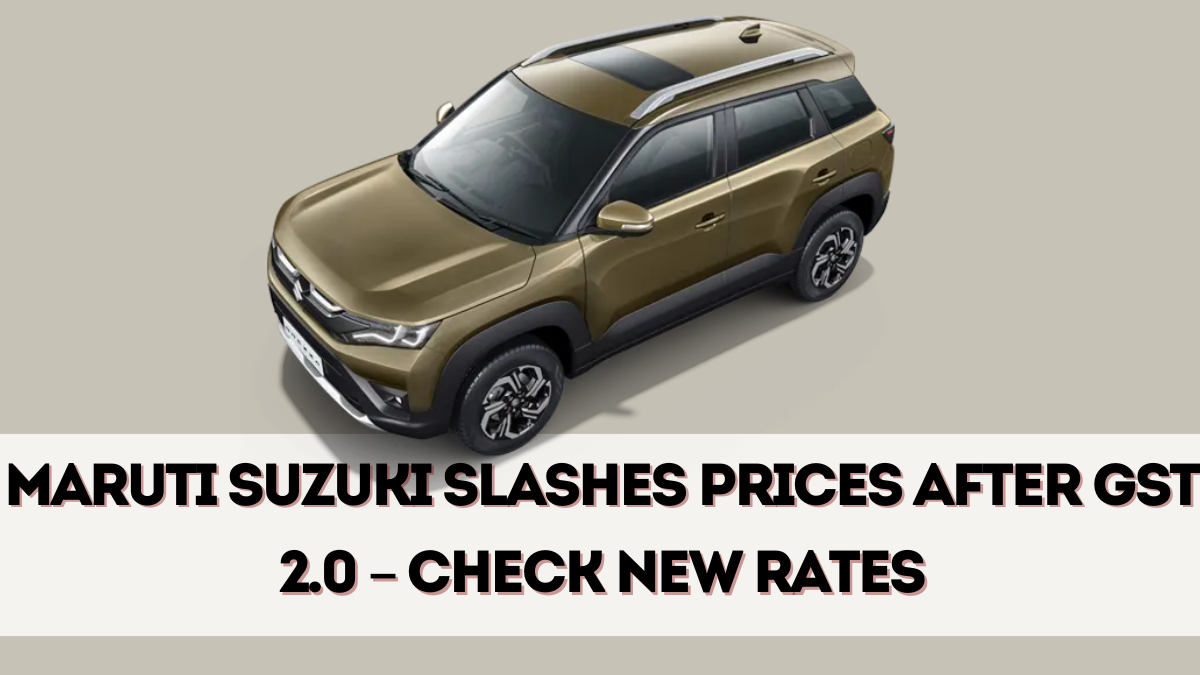 Maruti Suzuki Slashes Prices After GST 2.0 – Check New Rates