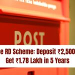 Post Office RD Scheme: Deposit ₹2,500 Monthly, Get ₹1.78 Lakh in 5 Years